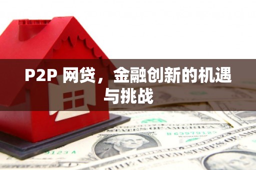 蓬江P2P 网贷，金融创新的机遇与挑战