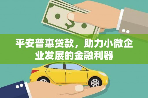 吉县平安普惠贷款，助力小微企业发展的金融利器