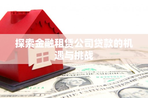淄博探索金融租赁公司贷款的机遇与挑战