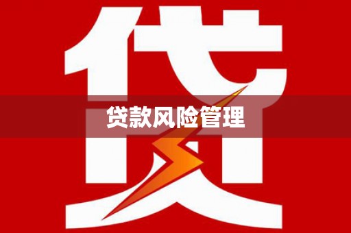 磴口贷款风险管理