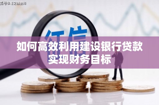 宁晋如何高效利用建设银行贷款实现财务目标