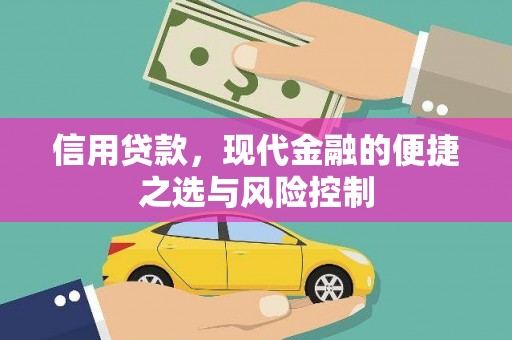 安阳信用贷款，现代金融的便捷之选与风险控制