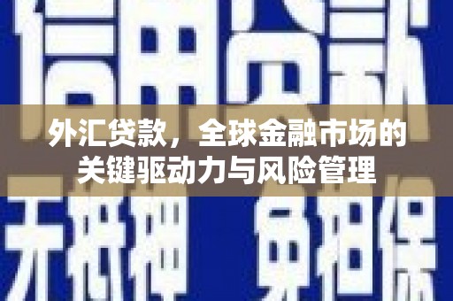 官渡外汇贷款，全球金融市场的关键驱动力与风险管理