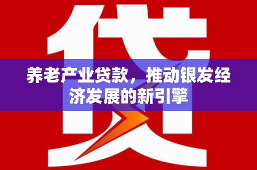 望谟养老产业贷款，推动银发经济发展的新引擎