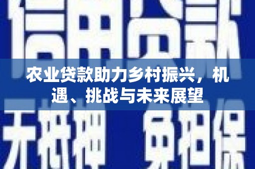 齐齐哈尔农业贷款助力乡村振兴，机遇、挑战与未来展望