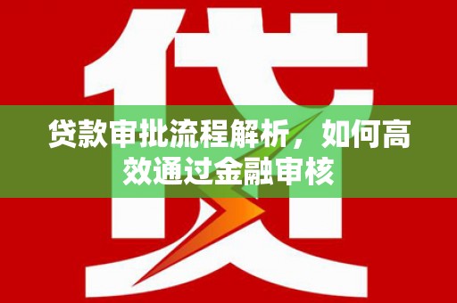 埤头贷款审批流程解析，如何高效通过金融审核