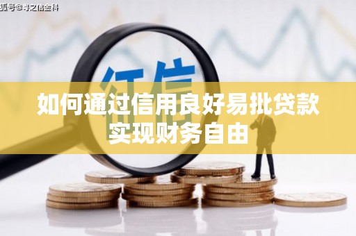 石冈如何通过信用良好易批贷款实现财务自由