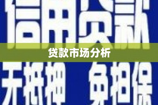 舞阳贷款市场分析