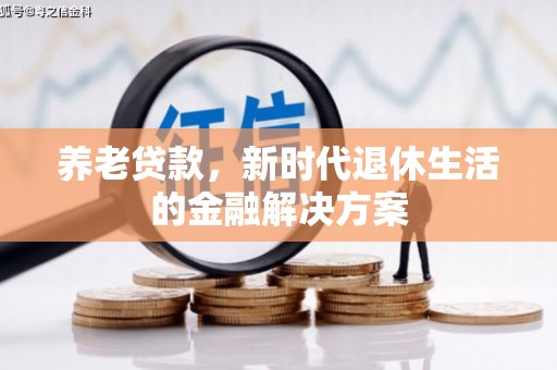 暖暖养老贷款，新时代退休生活的金融解决方案