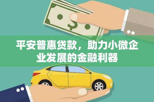 道滘平安普惠贷款，助力小微企业发展的金融利器